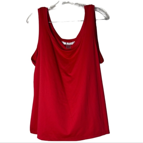 Nygard Red Sleeveless Tank Top Red Top - Picture 6 of 6